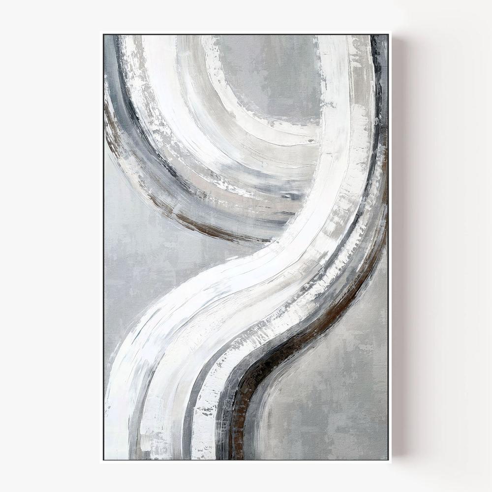 Silver Swish, Style A-by-Nina Blue-wall-art-print-canvas-poster-framed-Gioia