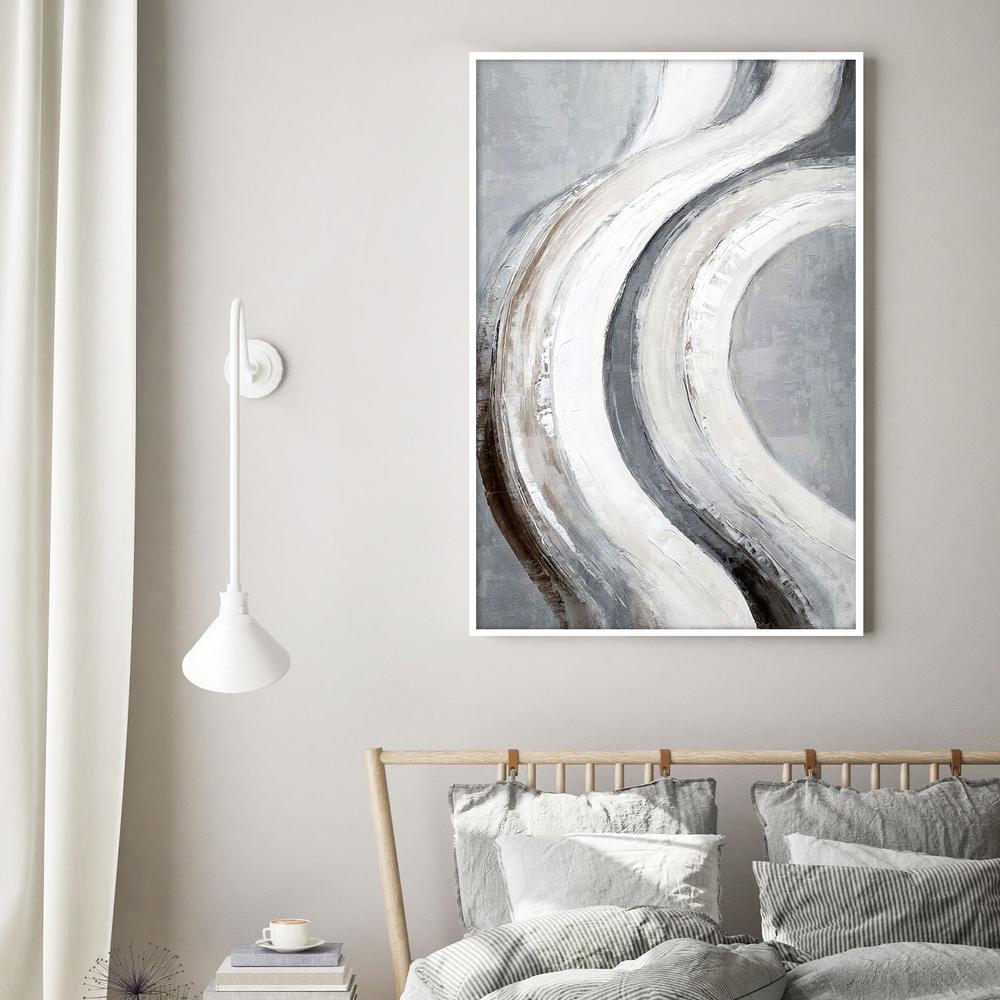 Silver Swish, Style B-by-Nina Blue-wall-art-print-canvas-poster-framed-Gioia