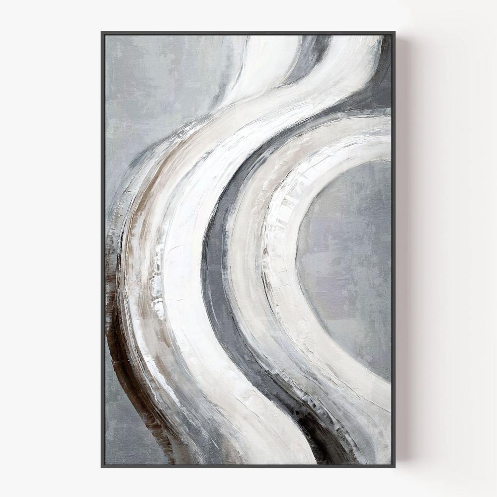 Silver Swish, Style B-by-Nina Blue-wall-art-print-canvas-poster-framed-Gioia