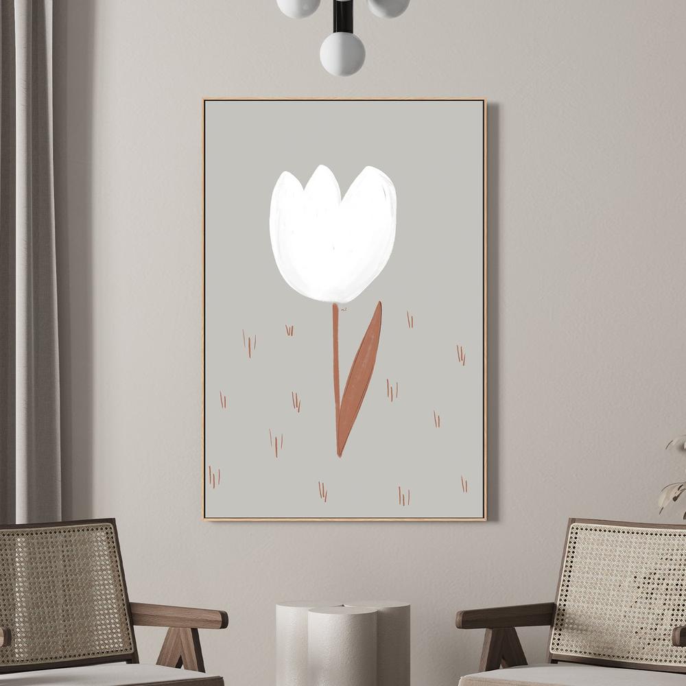 Soft White Tulip-by-Menina Lisboa-wall-art-print-canvas-poster-framed-Gioia