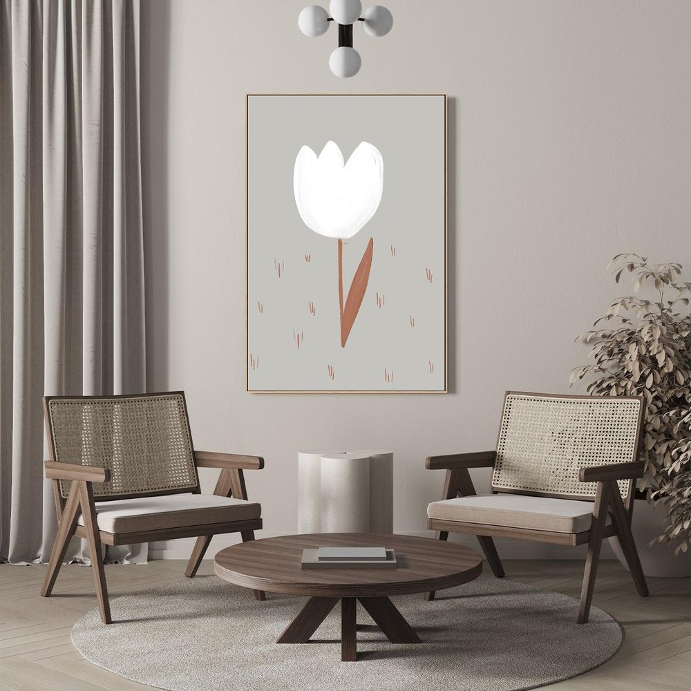 Soft White Tulip-by-Menina Lisboa-wall-art-print-canvas-poster-framed-Gioia
