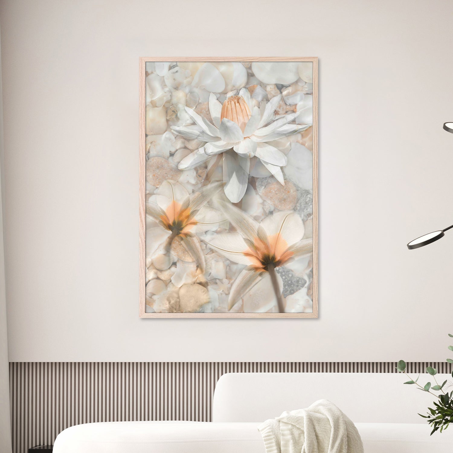 Softly Calling in White-by-Leda Robertson-wall-art-print-canvas-poster-framed-Gioia