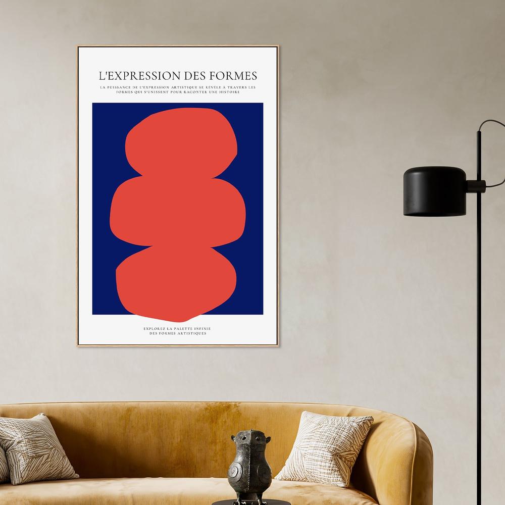 Stacked Red Blue Forms-by-RS LAB STUDIO-wall-art-print-canvas-poster-framed-Gioia