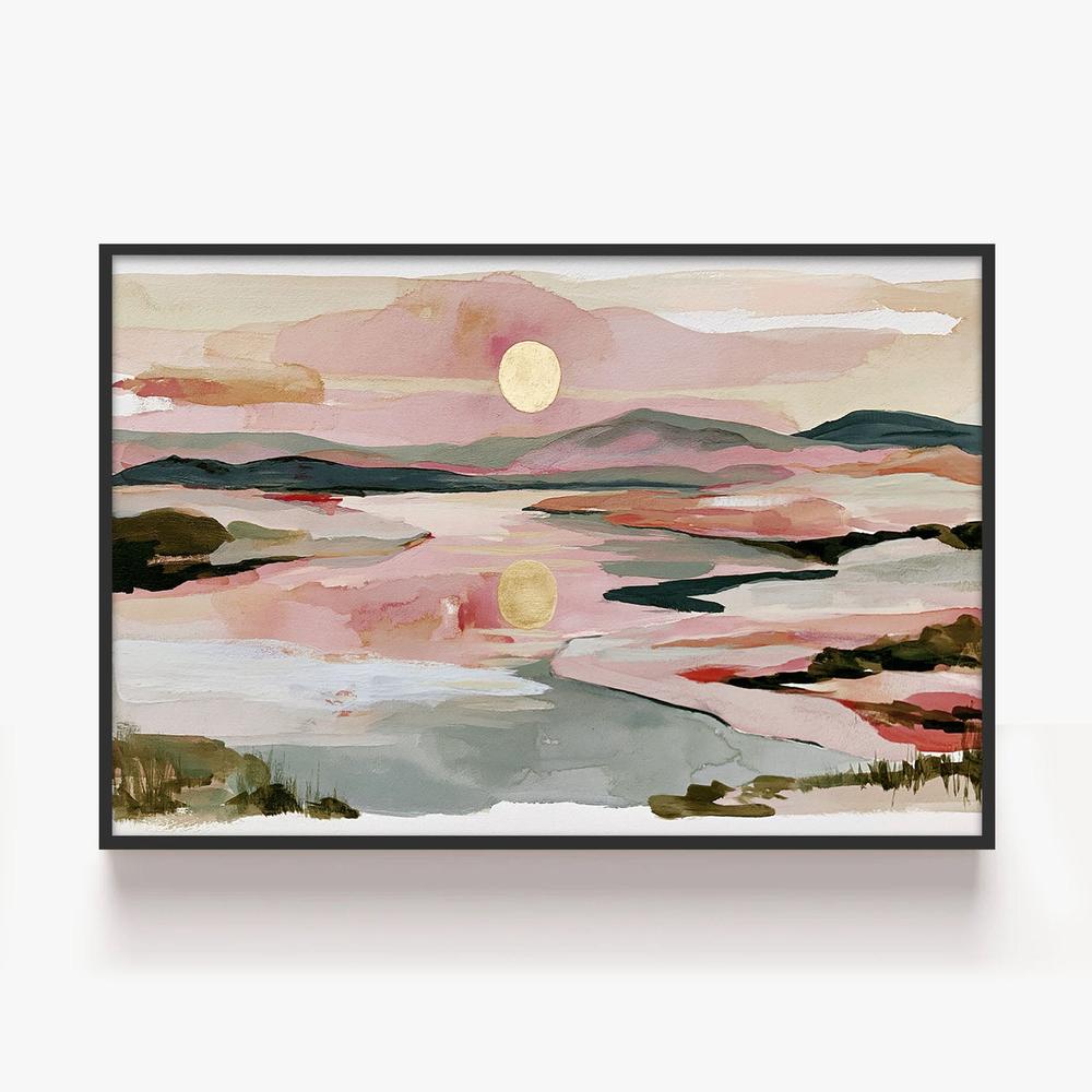 Stillness in Rose-by-Lady Hana-wall-art-print-canvas-poster-framed-Gioia