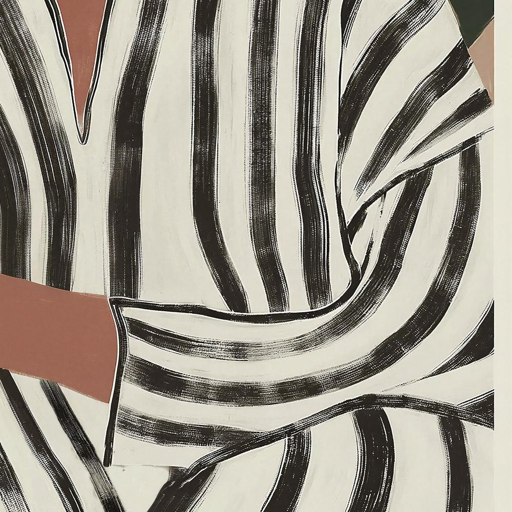 Striped Caftan-by-Lady Hana-wall-art-print-canvas-poster-framed-Gioia