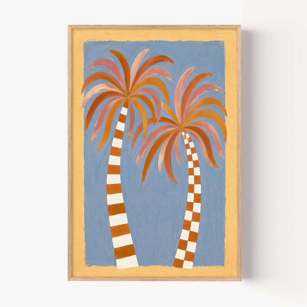 Striped Palms-by-Lady Hana-wall-art-print-canvas-poster-framed-Gioia