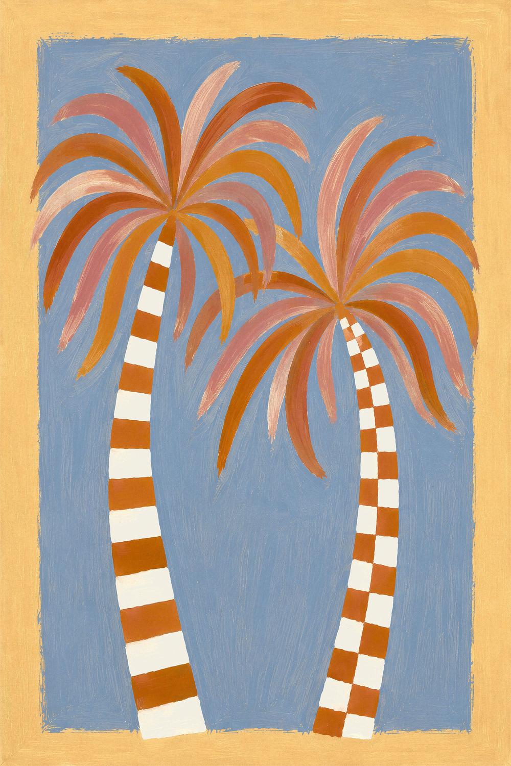 Striped Palms-by-Lady Hana-wall-art-print-canvas-poster-framed-Gioia