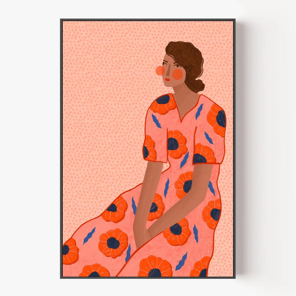 Stylish Poppy Portrait-by-Bea Muller-wall-art-print-canvas-poster-framed-Gioia