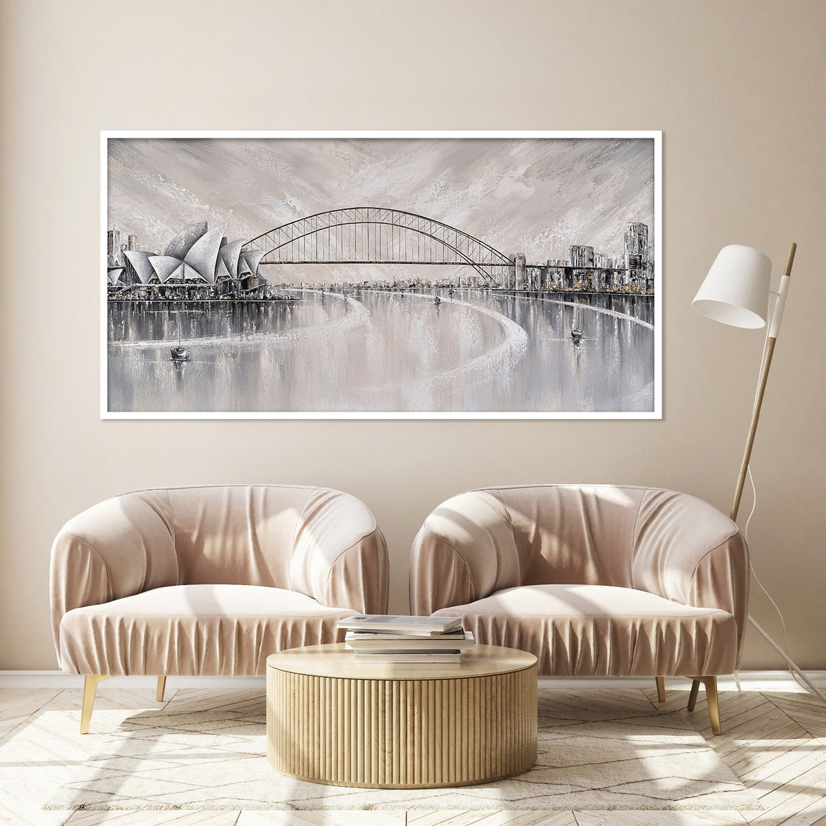 Summer days, Sydney skyline-by-Isabella Karolewicz-wall-art-print-canvas-poster-framed-Gioia