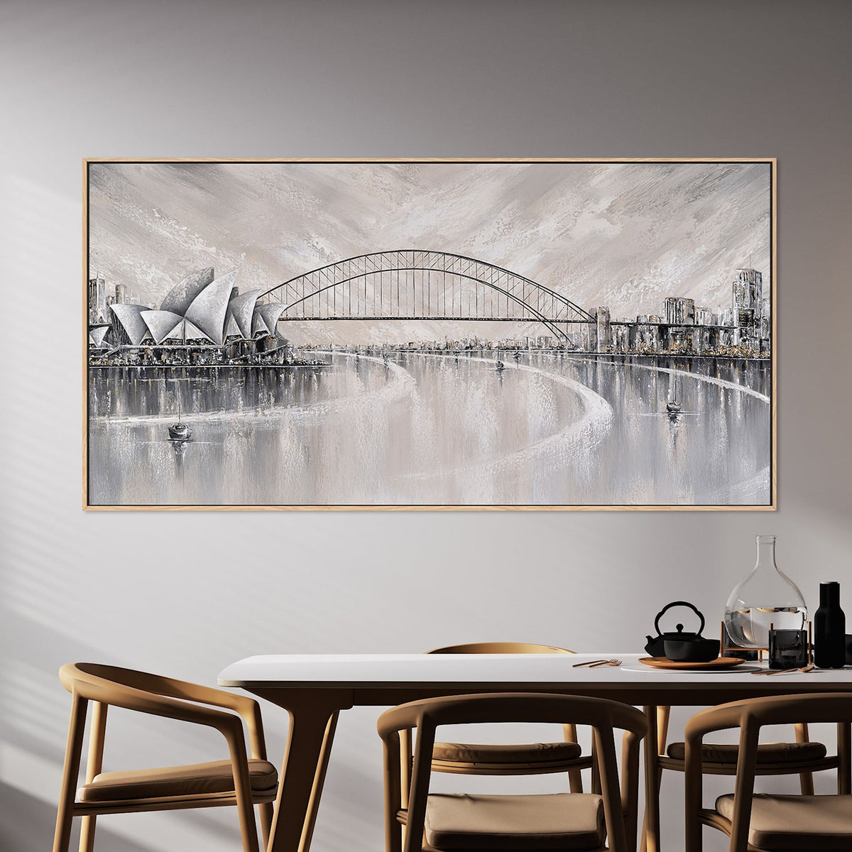 Summer days, Sydney skyline-by-Isabella Karolewicz-wall-art-print-canvas-poster-framed-Gioia