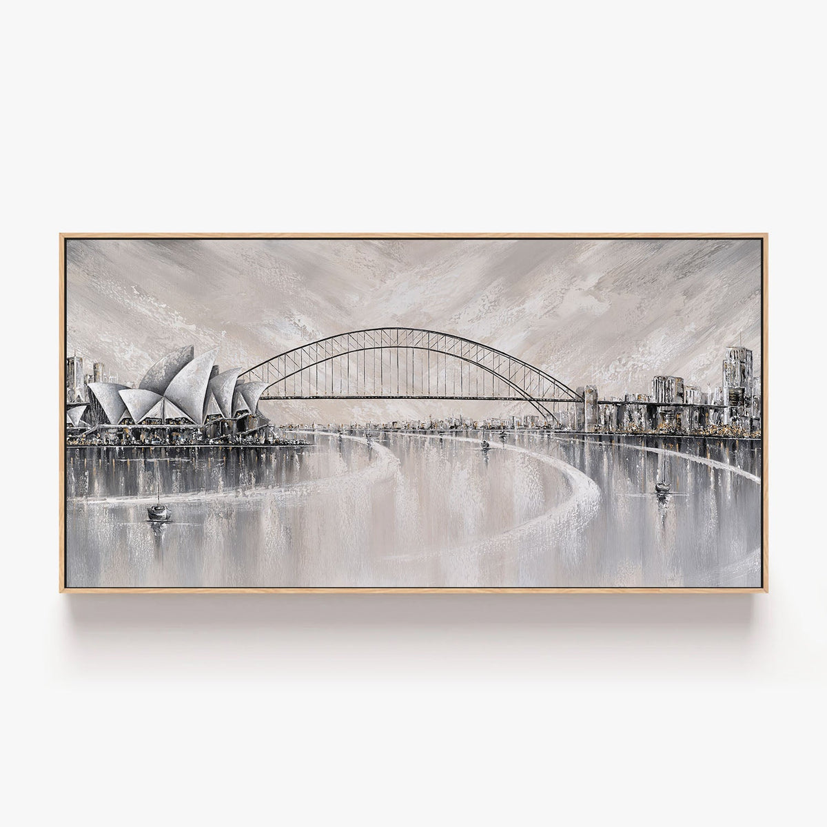 Summer days, Sydney skyline-by-Isabella Karolewicz-wall-art-print-canvas-poster-framed-Gioia
