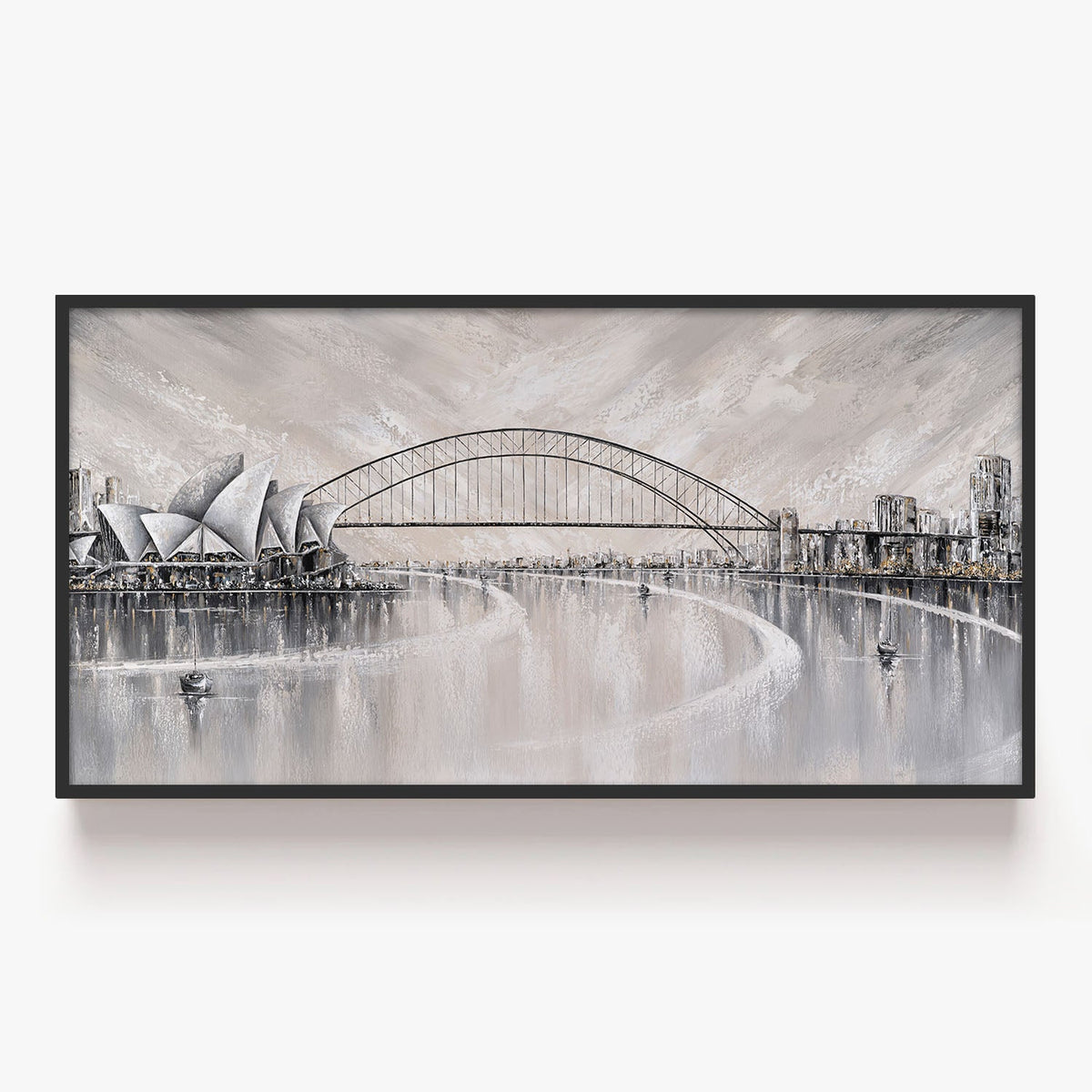 Summer days, Sydney skyline-by-Isabella Karolewicz-wall-art-print-canvas-poster-framed-Gioia