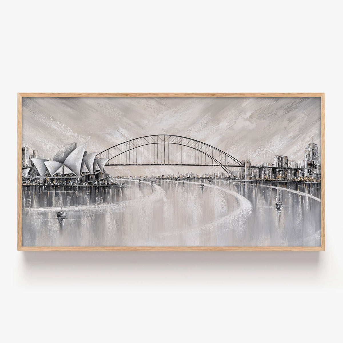 Summer days, Sydney skyline-by-Isabella Karolewicz-wall-art-print-canvas-poster-framed-Gioia