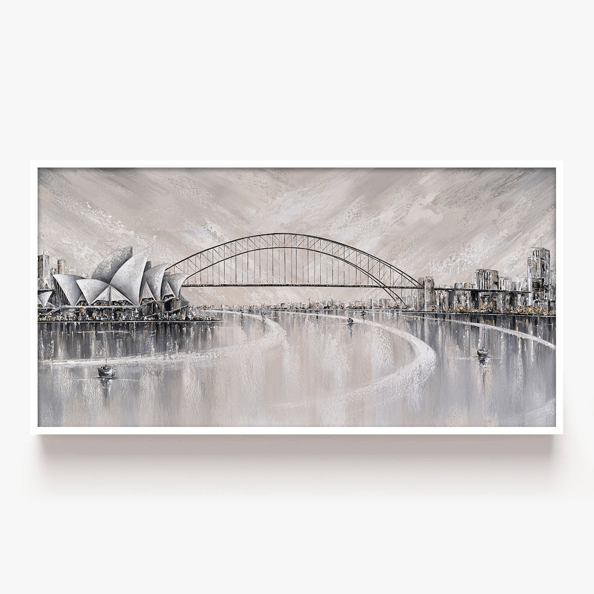 Summer days, Sydney skyline-by-Isabella Karolewicz-wall-art-print-canvas-poster-framed-Gioia
