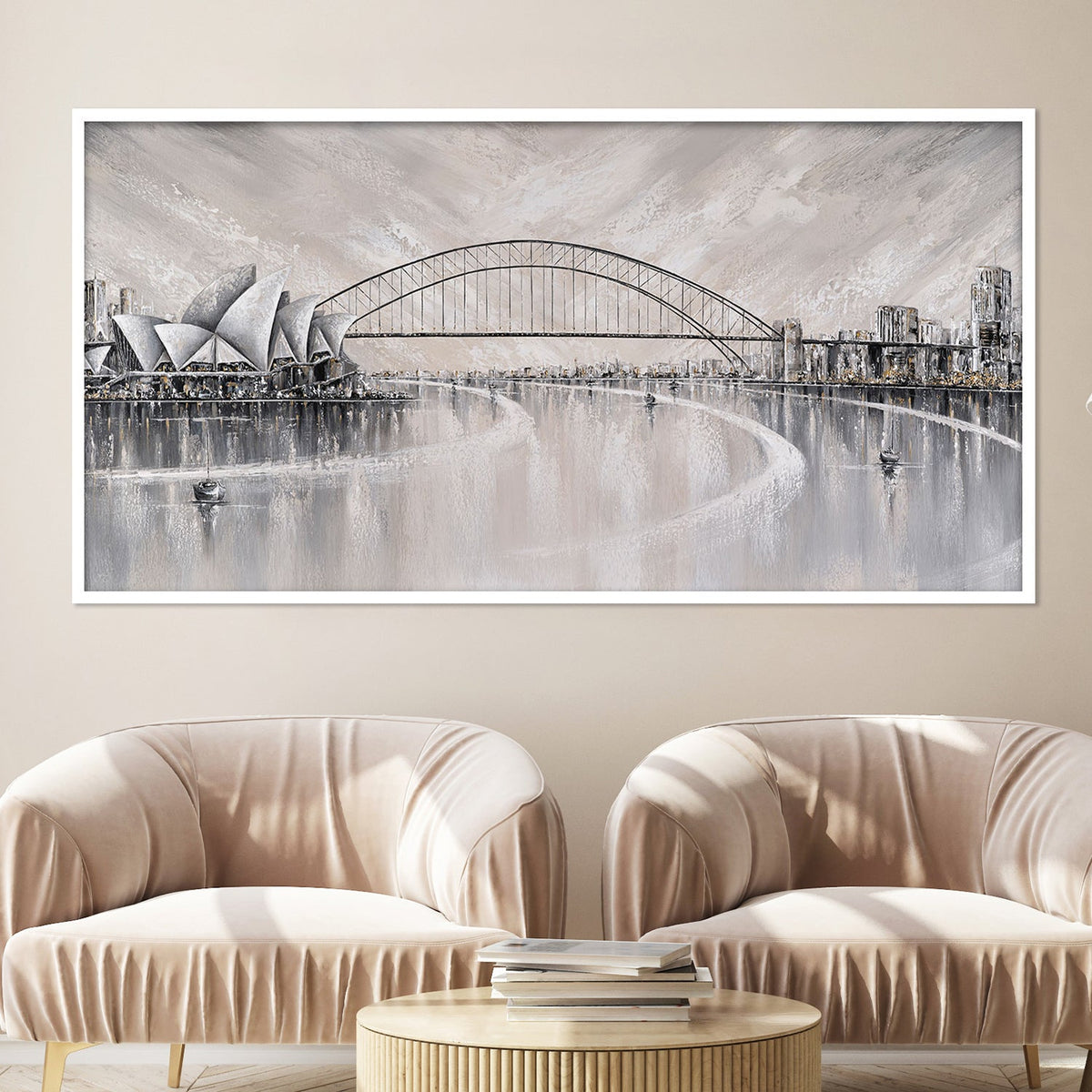 Summer days, Sydney skyline-by-Isabella Karolewicz-wall-art-print-canvas-poster-framed-Gioia