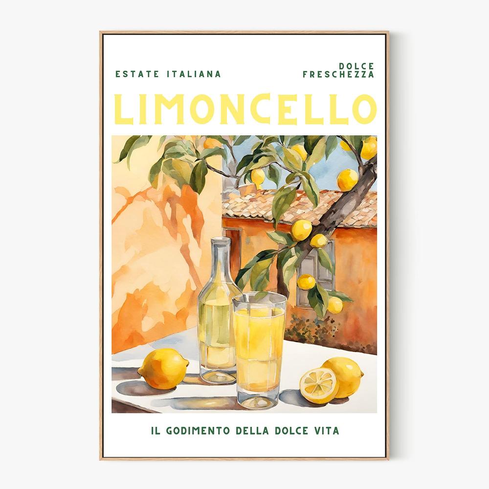Summer Italian Limoncello-by-Ohkimiko-wall-art-print-canvas-poster-framed-Gioia