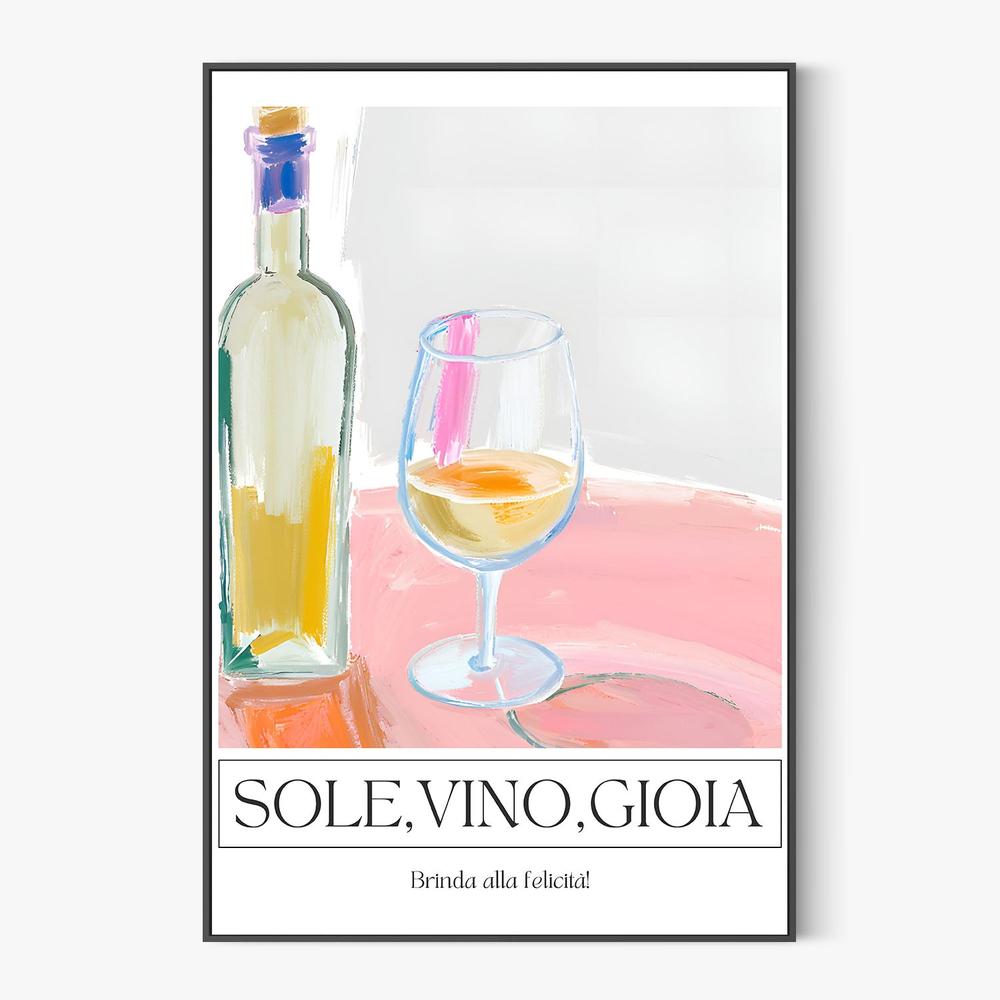 Sun Wine Joy-by-Ohkimiko-wall-art-print-canvas-poster-framed-Gioia
