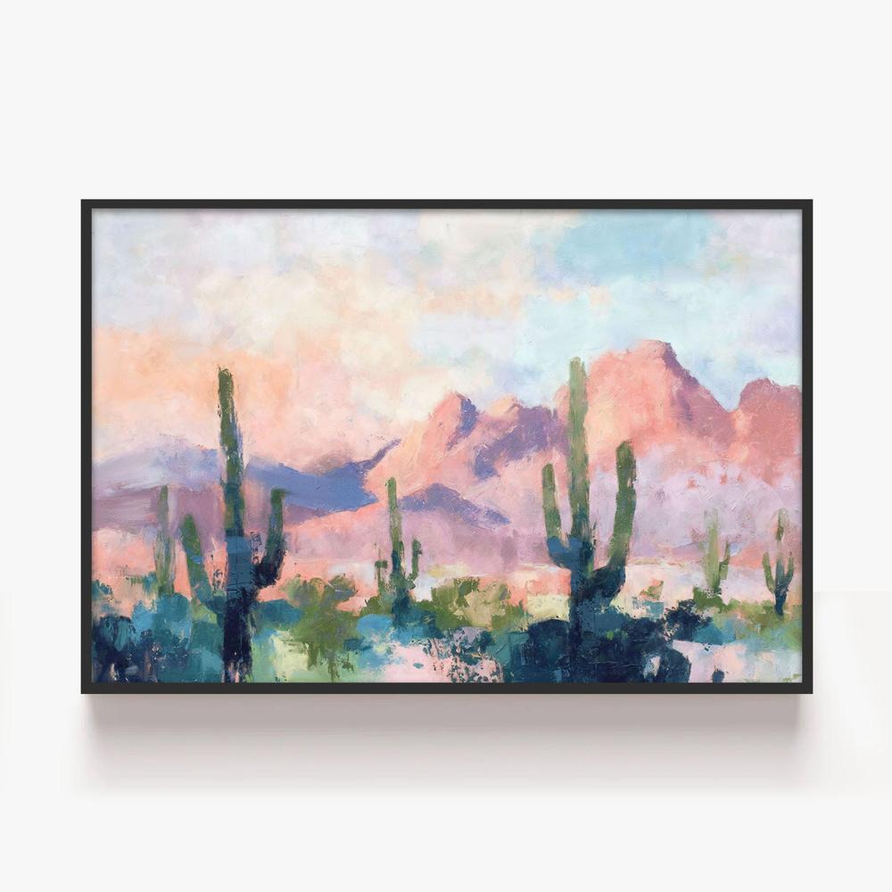 Sunset Desert, Style A-by-Nina Blue-wall-art-print-canvas-poster-framed-Gioia