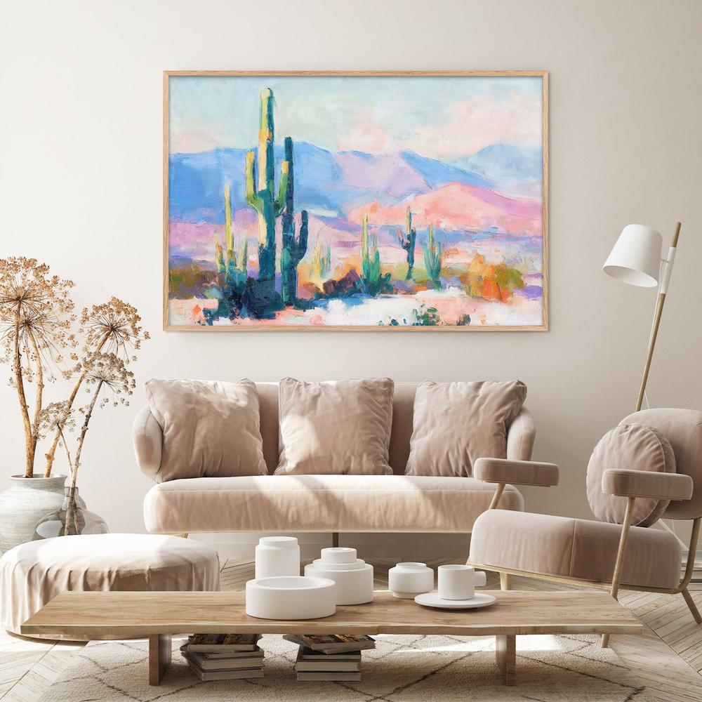 Sunset Desert, Style C-by-Nina Blue-wall-art-print-canvas-poster-framed-Gioia