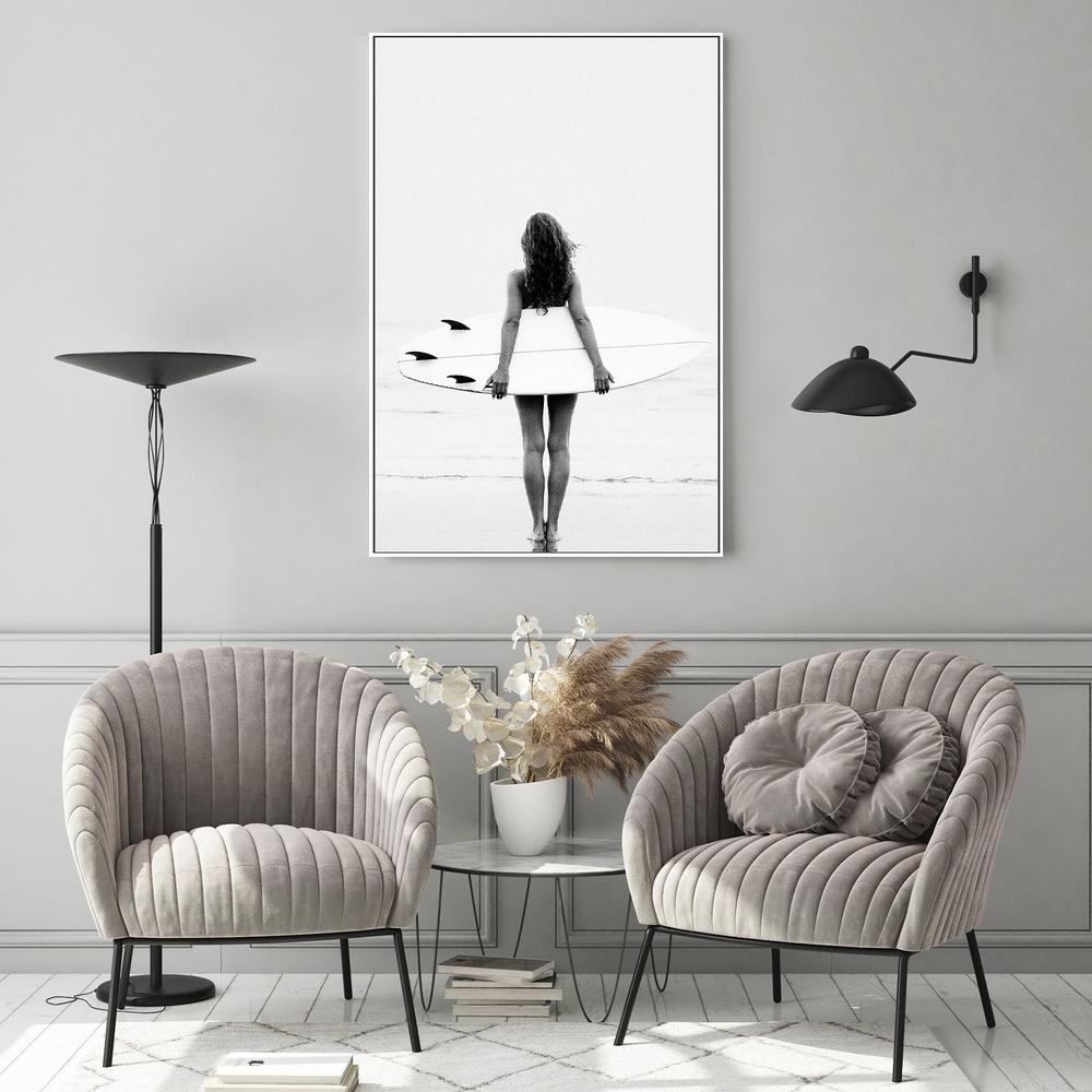 Surf Girl-by-Gal Pittel-wall-art-print-canvas-poster-framed-Gioia