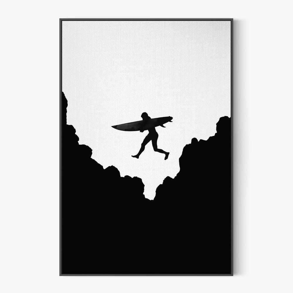 Surf Jump-by-Gal Pittel-wall-art-print-canvas-poster-framed-Gioia