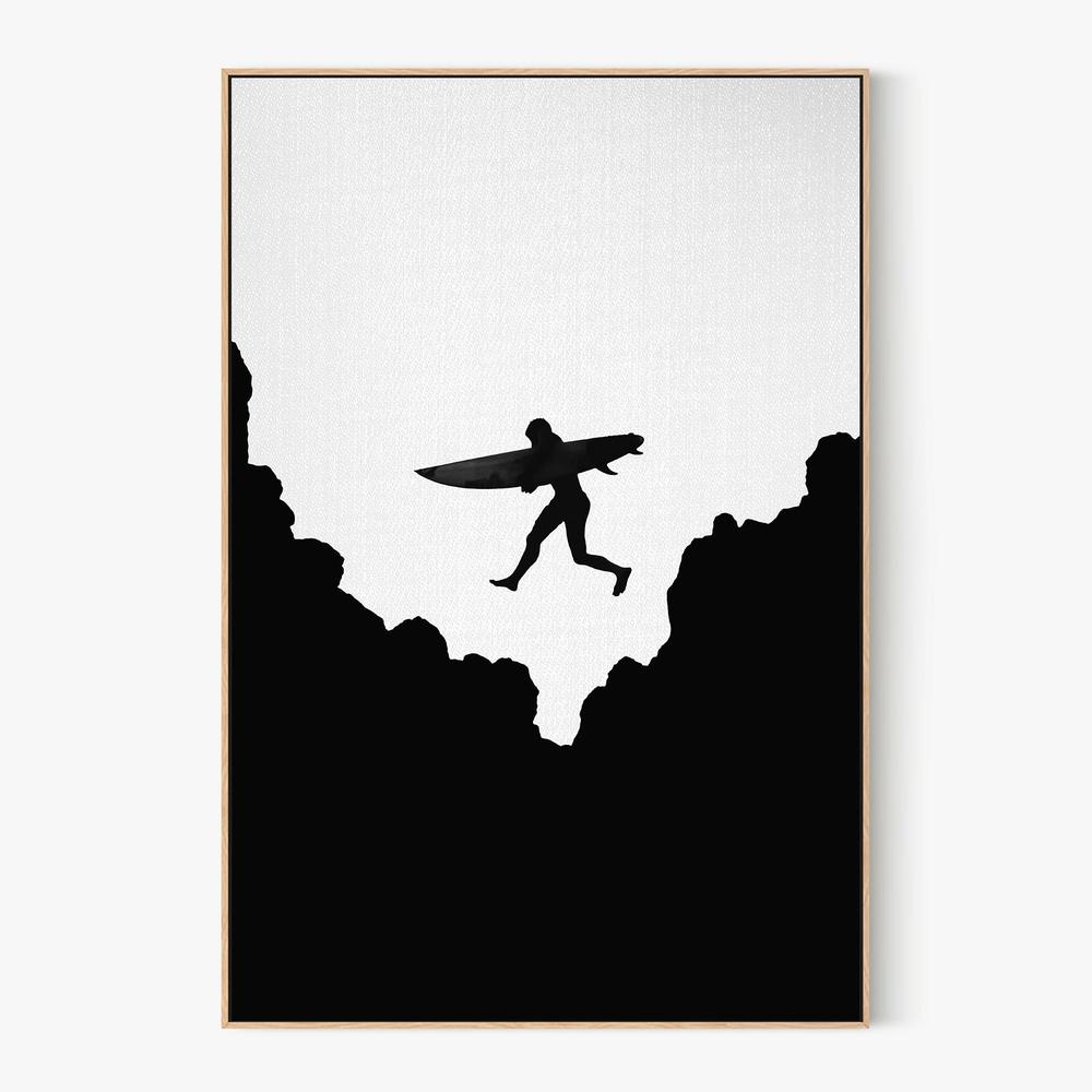 Surf Jump-by-Gal Pittel-wall-art-print-canvas-poster-framed-Gioia