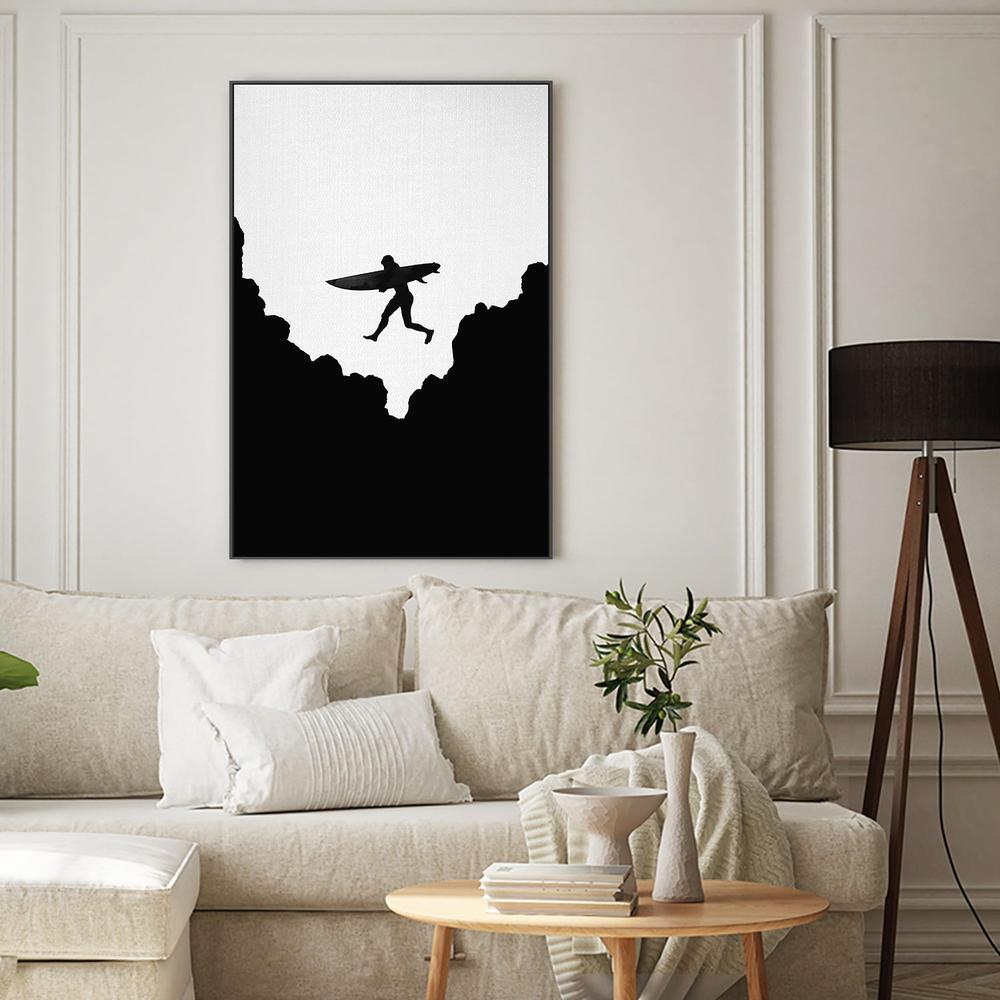 Surf Jump-by-Gal Pittel-wall-art-print-canvas-poster-framed-Gioia