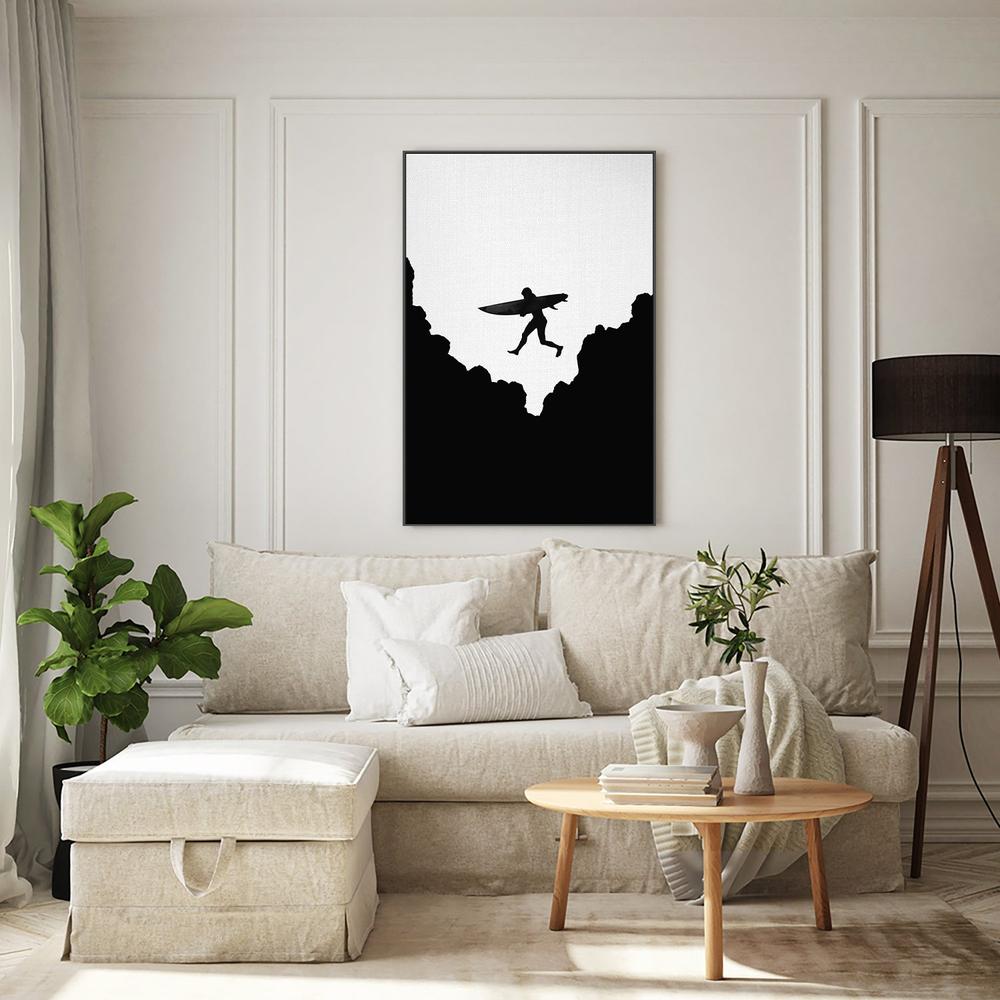 Surf Jump-by-Gal Pittel-wall-art-print-canvas-poster-framed-Gioia
