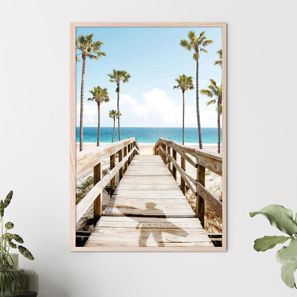 Surfers Broadwalk-by-Gal Pittel-wall-art-print-canvas-poster-framed-Gioia