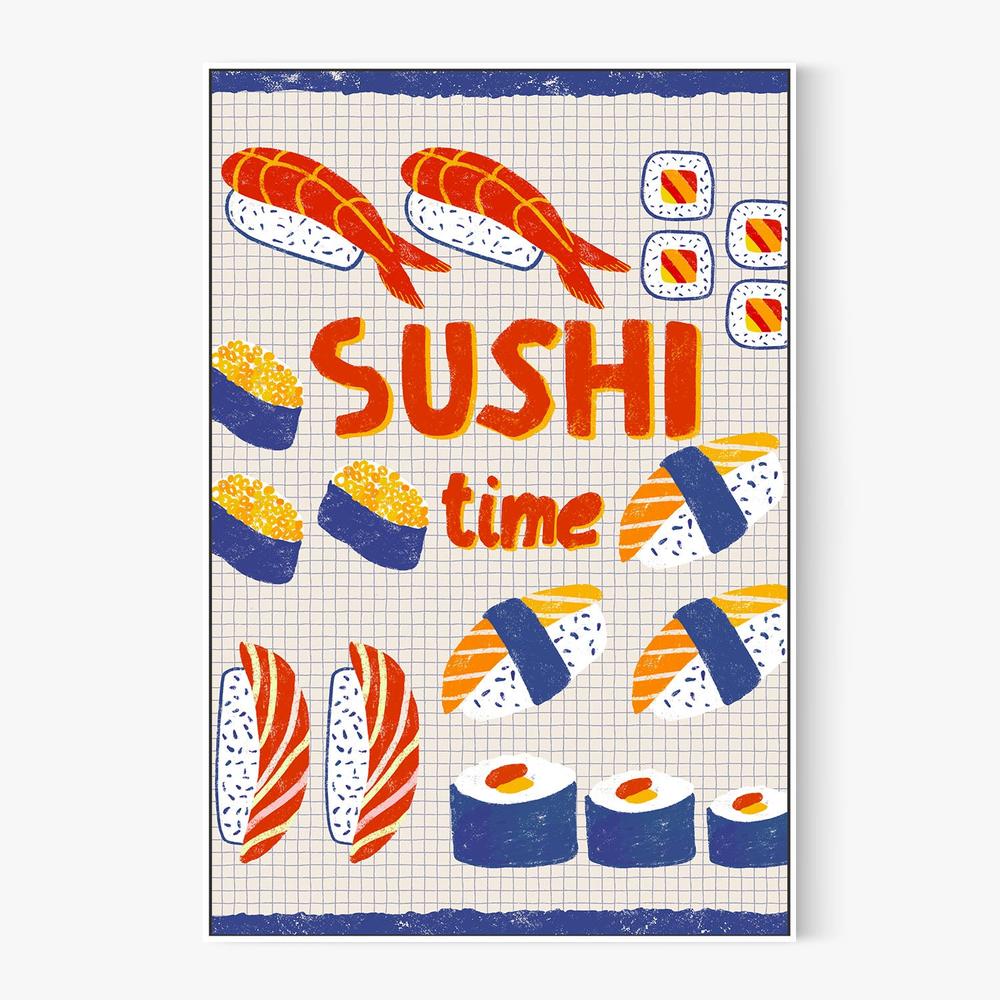 Sushi Time Delights-by-Radhika Modi-wall-art-print-canvas-poster-framed-Gioia