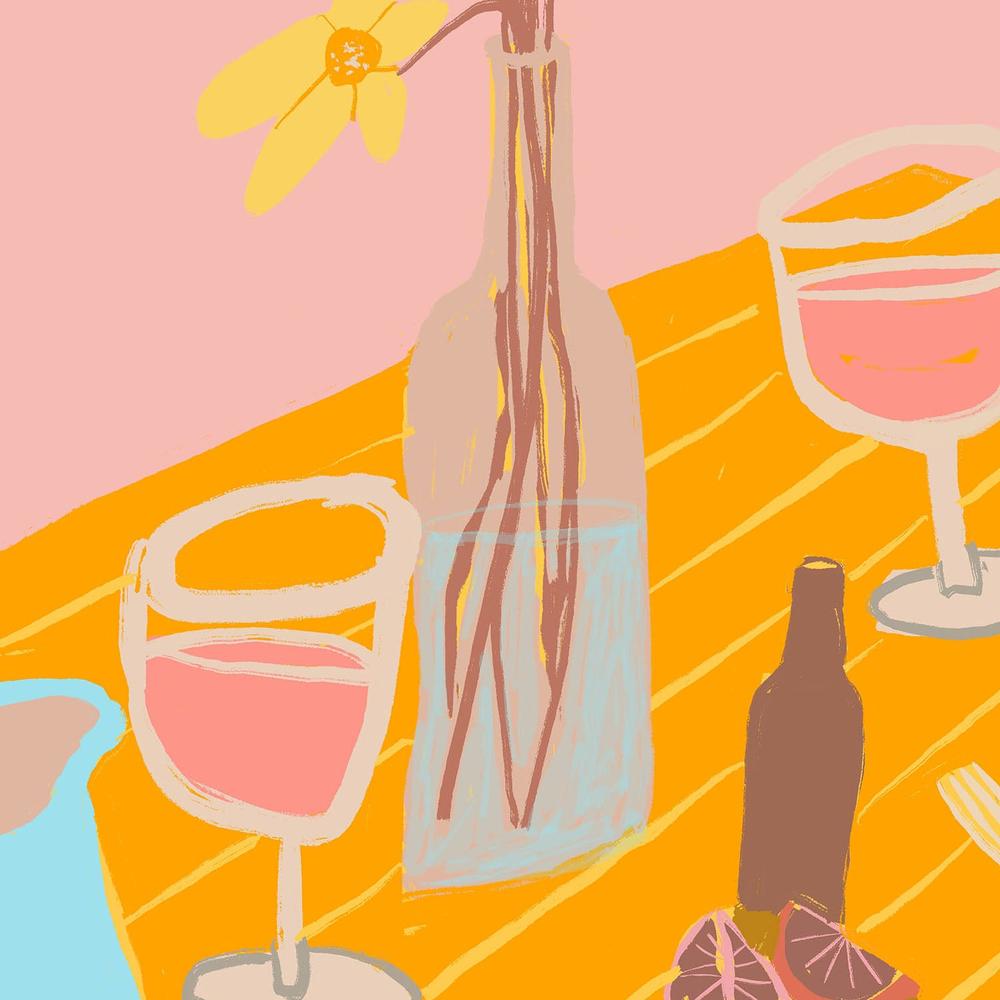 Table Setting Pink-by-Sharyn Bursic-wall-art-print-canvas-poster-framed-Gioia