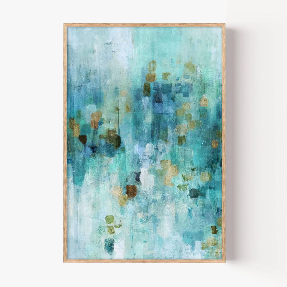Teal Dreams, Style A-by-Nina Blue-wall-art-print-canvas-poster-framed-Gioia