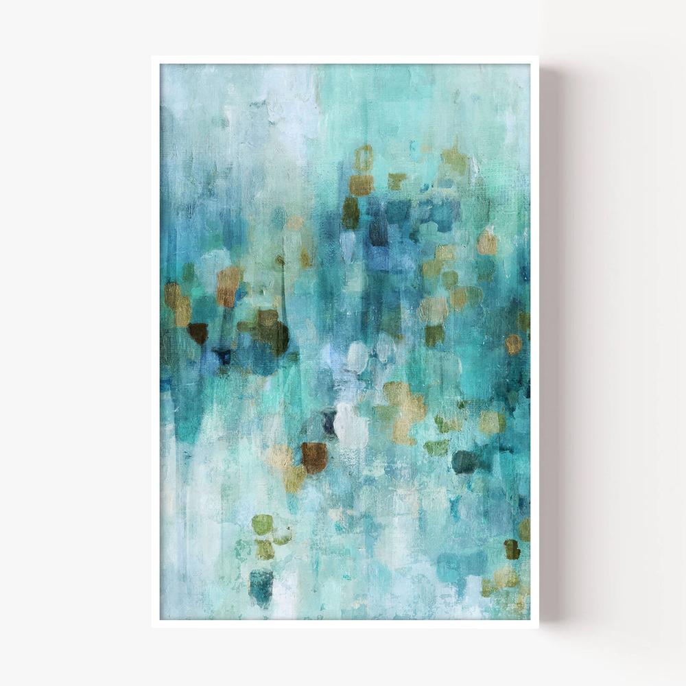 Teal Dreams, Style A-by-Nina Blue-wall-art-print-canvas-poster-framed-Gioia