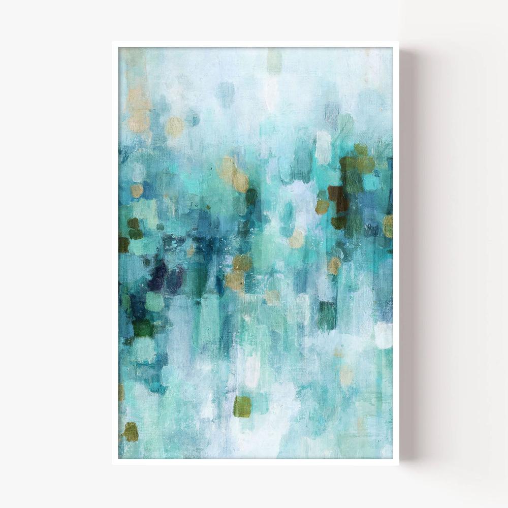 Teal Dreams, Style B-by-Nina Blue-wall-art-print-canvas-poster-framed-Gioia