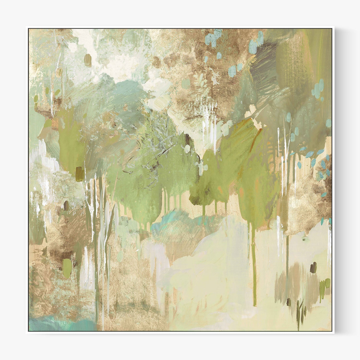 Teal Forest , Style B-by-Lera-wall-art-print-canvas-poster-framed-Gioia