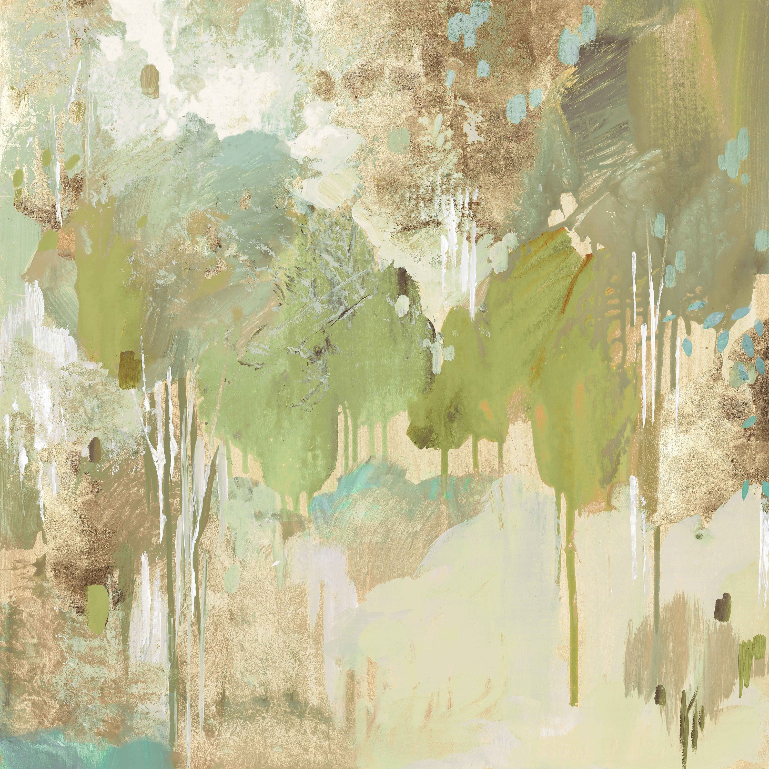 Teal Forest , Style B-by-Lera-wall-art-print-canvas-poster-framed-Gioia