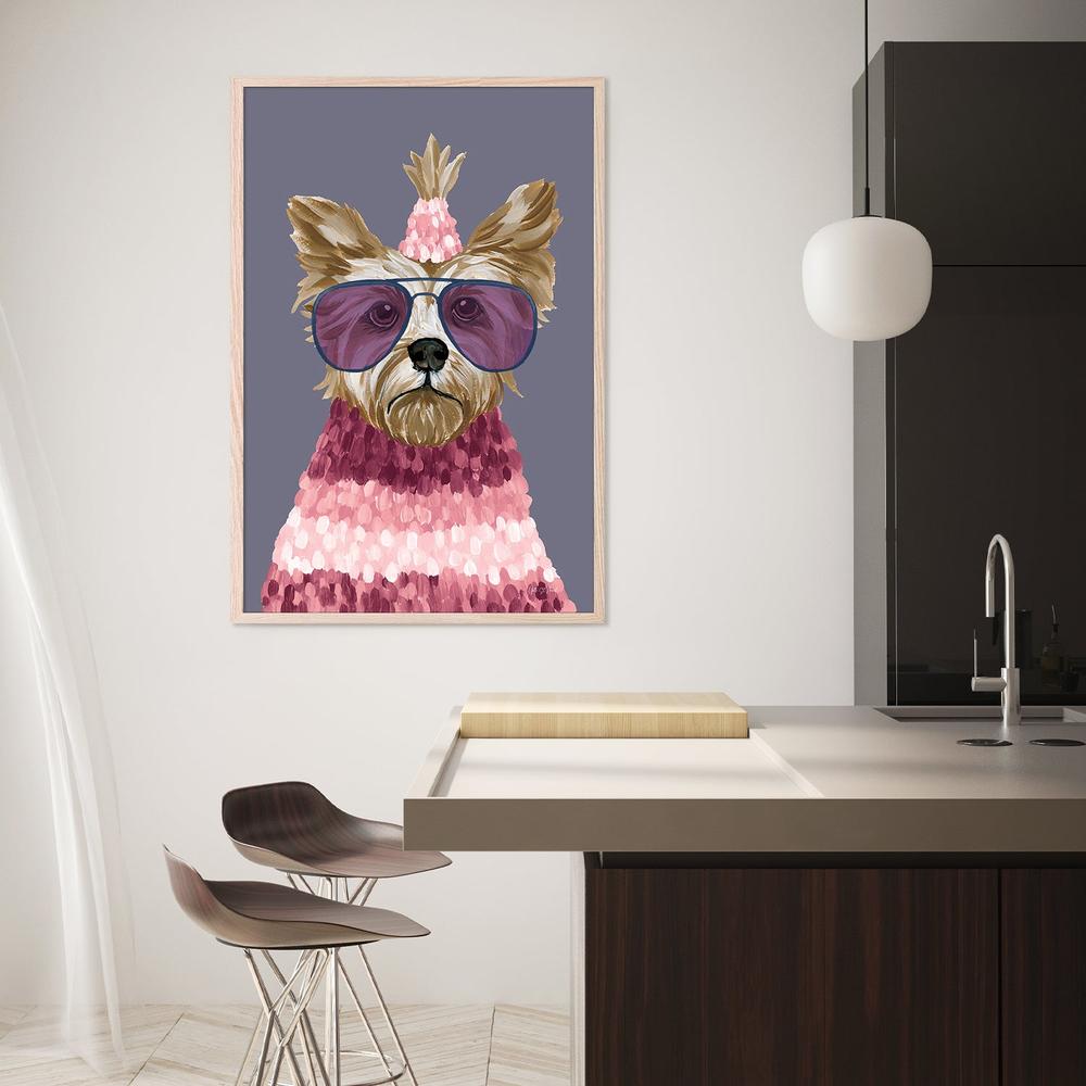 Terrific Terrier v2-by-Yvette St. Amant-wall-art-print-canvas-poster-framed-Gioia