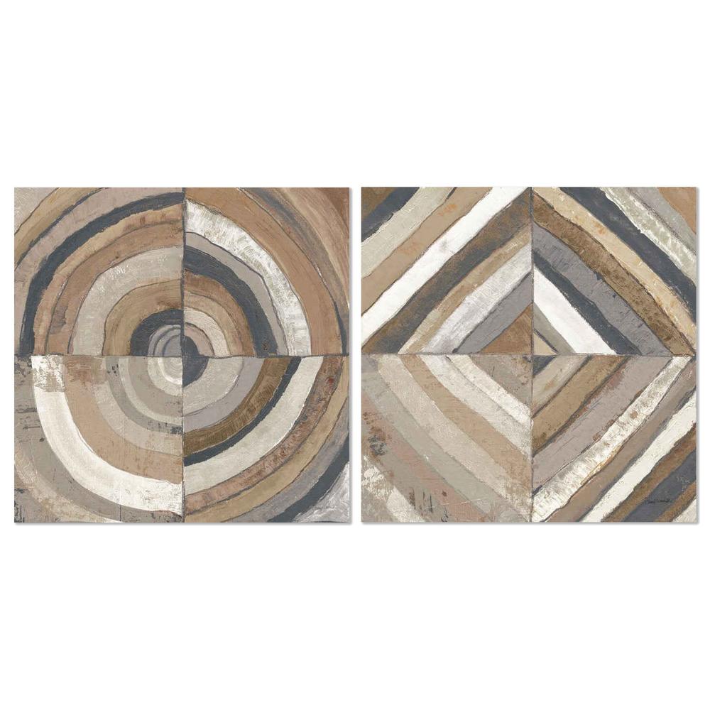 The Center, Style A & B, Abstract Crop Dark, Set Of 2-by-Cheryl Warrick-wall-art-print-canvas-poster-framed-Gioia