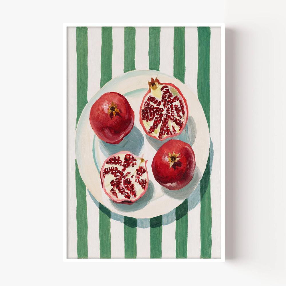 Three Pomegranates-by-Lady Hana-wall-art-print-canvas-poster-framed-Gioia