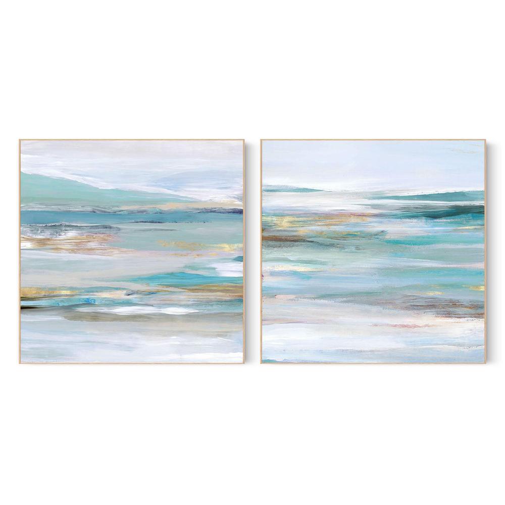 Tidal Flow, Style A & B , Set Of 2-by-Lera-wall-art-print-canvas-poster-framed-Gioia