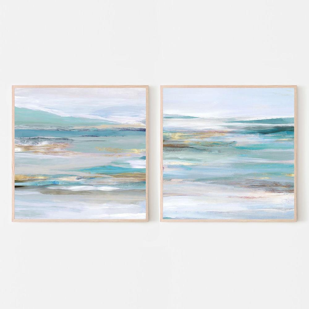 Tidal Flow, Style A & B , Set Of 2-by-Lera-wall-art-print-canvas-poster-framed-Gioia