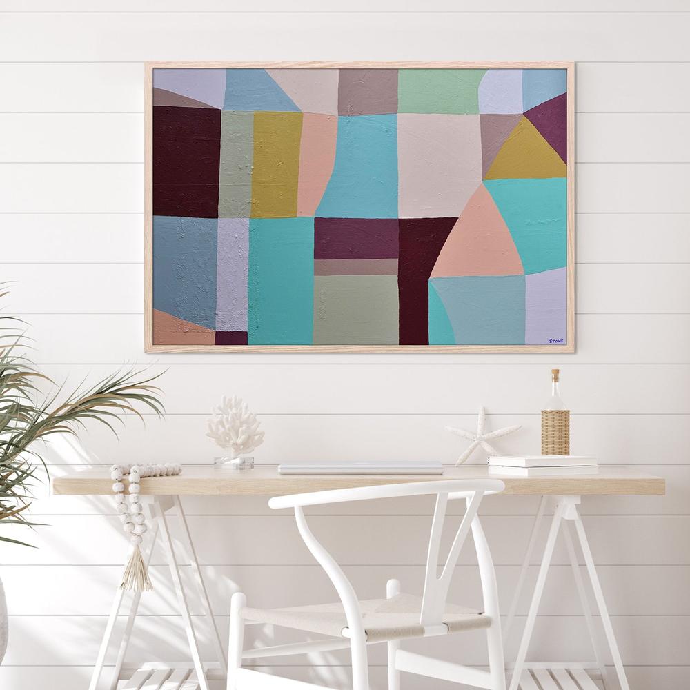 Traces of Blue-by-Belinda Stone-wall-art-print-canvas-poster-framed-Gioia