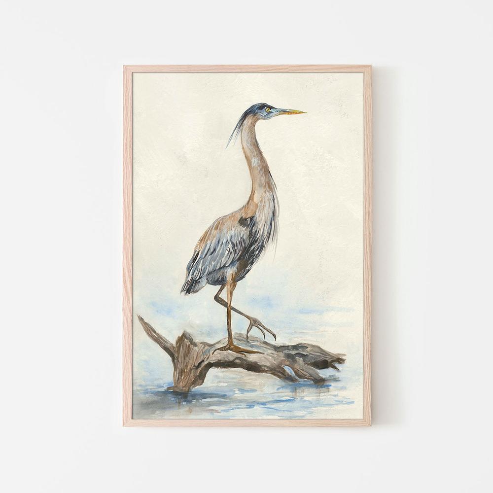 Tranquil Heron-by-Jacob Q-wall-art-print-canvas-poster-framed-Gioia