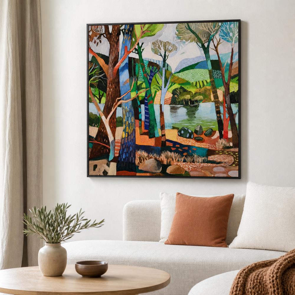 Treescape no 2-by-Susan Trudinger-wall-art-print-canvas-poster-framed-Gioia