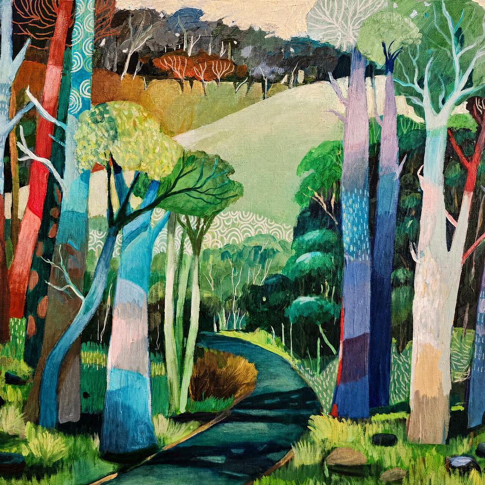 Treescape no 4-by-Susan Trudinger-wall-art-print-canvas-poster-framed-Gioia