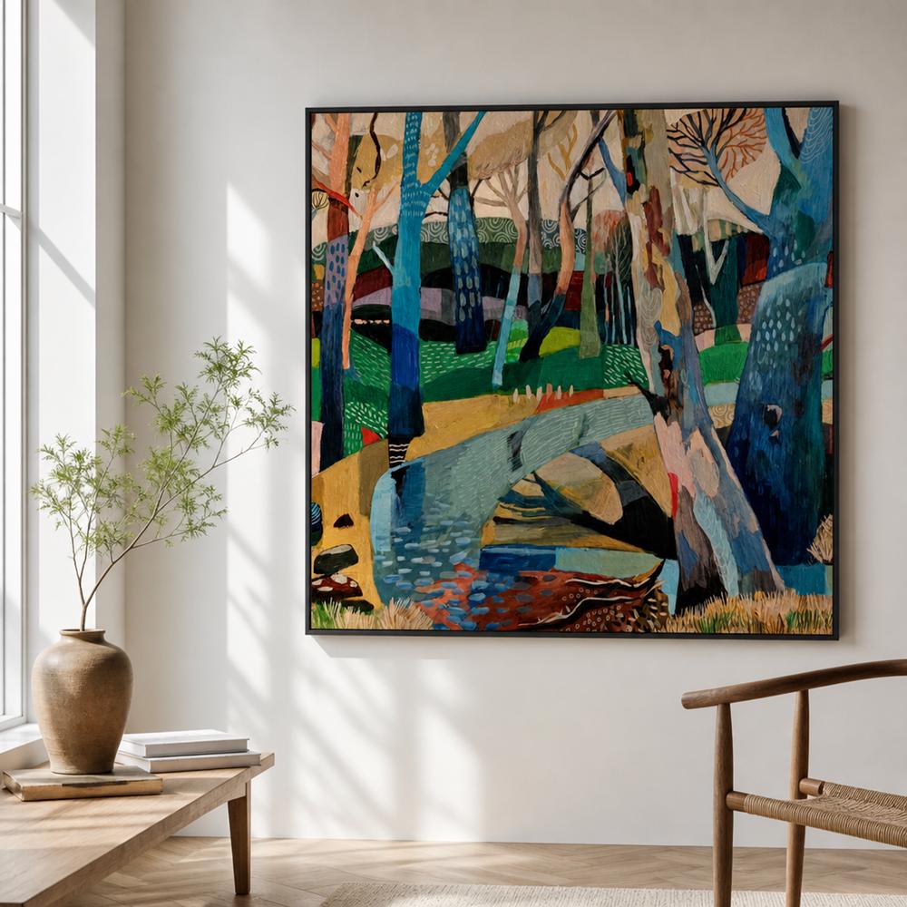 Treescape no 5-by-Susan Trudinger-wall-art-print-canvas-poster-framed-Gioia