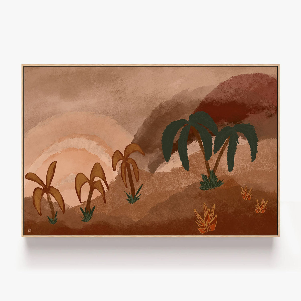 Tropical Echo-by-Carrie Welsh-wall-art-print-canvas-poster-framed-Gioia