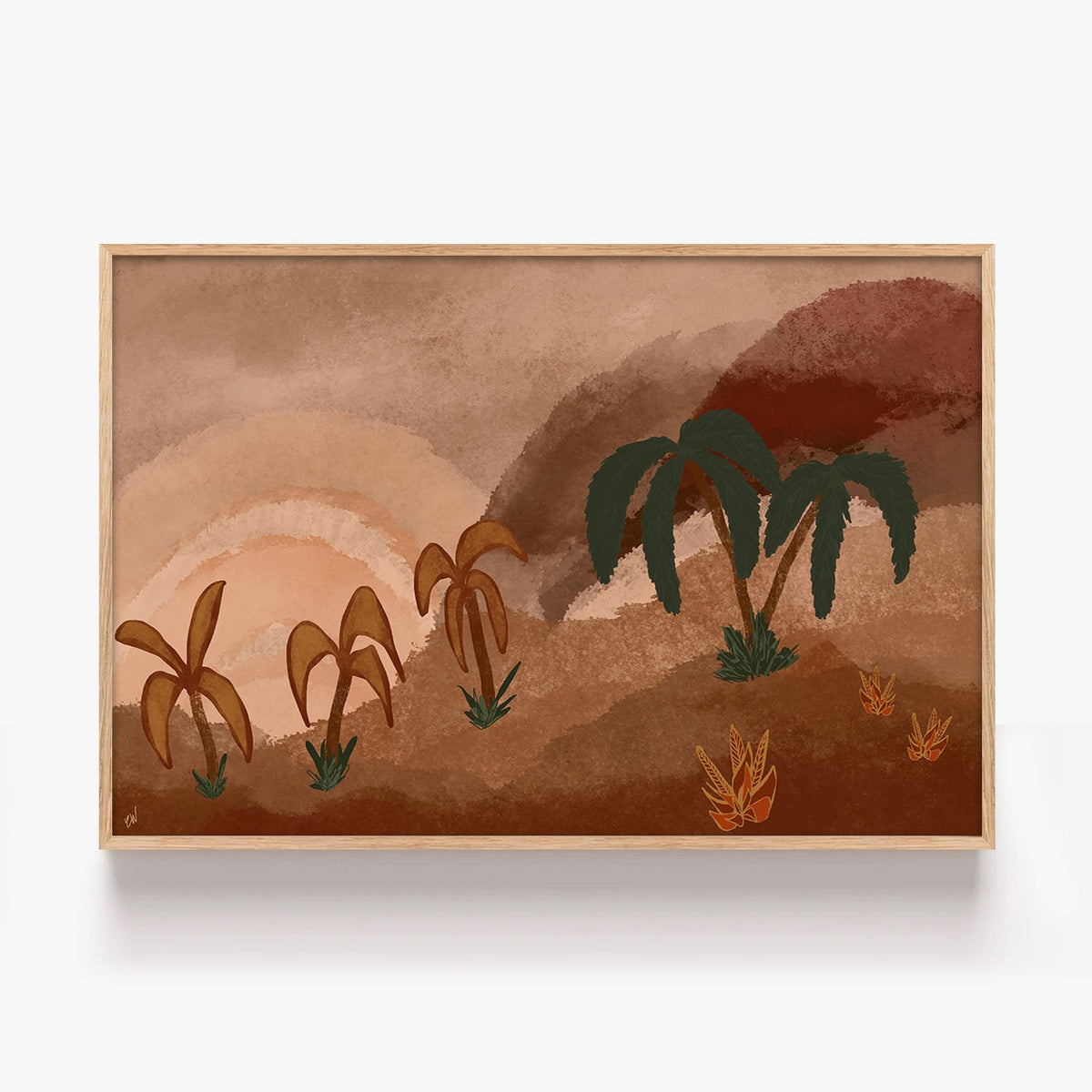 Tropical Echo-by-Carrie Welsh-wall-art-print-canvas-poster-framed-Gioia