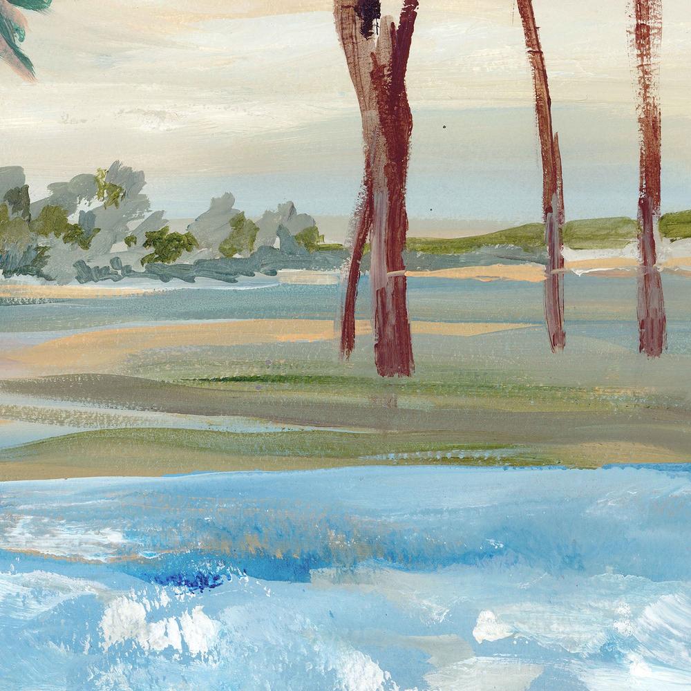 Tropical Shoreline with Palm Trees-by-Lera-wall-art-print-canvas-poster-framed-Gioia