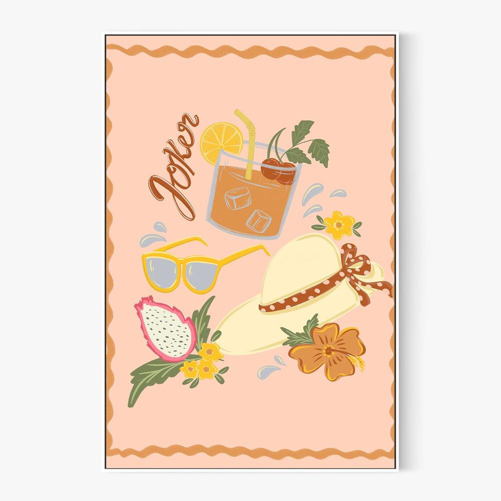 Tropical Summer Vibes-by-Nikita Jariwala-wall-art-print-canvas-poster-framed-Gioia
